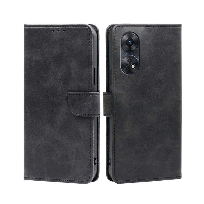 Estuche para teléfono de cuero con tapa y hebilla con textura de becerro, For Motorola Moto E13 4G, For OPPO A17k, For OPPO Reno8 T 4G, For Xiaomi Poco X5 Pro / Redmi Note 12 Pro Speed, For Honor X9a 5G