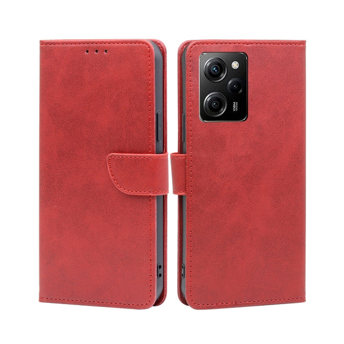 Estuche para teléfono de cuero con tapa y hebilla con textura de becerro, For Motorola Moto E13 4G, For OPPO A17k, For OPPO Reno8 T 4G, For Xiaomi Poco X5 Pro / Redmi Note 12 Pro Speed, For Honor X9a 5G