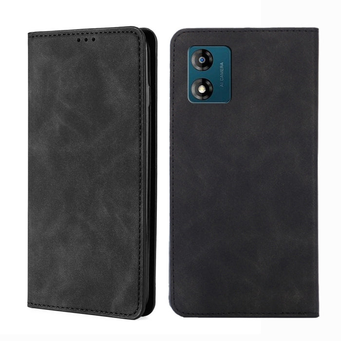 Estuche para teléfono de cuero con tapa horizontal magnética con sensación de piel, For Motorola Moto E13 4G, For OPPO A17k, For OPPO Reno8 T 4G, For Xiaomi Poco X5 Pro / Redmi Note 12 Pro Speed, For Honor X9a 5G