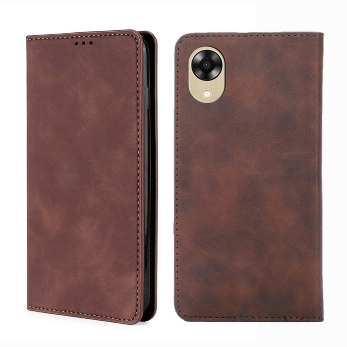 Estuche para teléfono de cuero con tapa horizontal magnética con sensación de piel, For Motorola Moto E13 4G, For OPPO A17k, For OPPO Reno8 T 4G, For Xiaomi Poco X5 Pro / Redmi Note 12 Pro Speed, For Honor X9a 5G