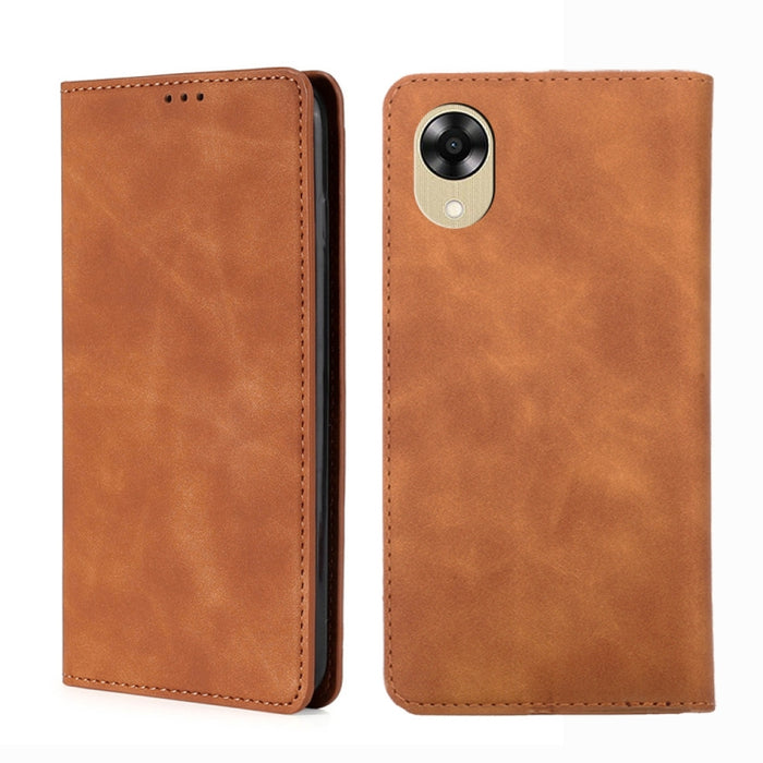Estuche para teléfono de cuero con tapa horizontal magnética con sensación de piel, For Motorola Moto E13 4G, For OPPO A17k, For OPPO Reno8 T 4G, For Xiaomi Poco X5 Pro / Redmi Note 12 Pro Speed, For Honor X9a 5G