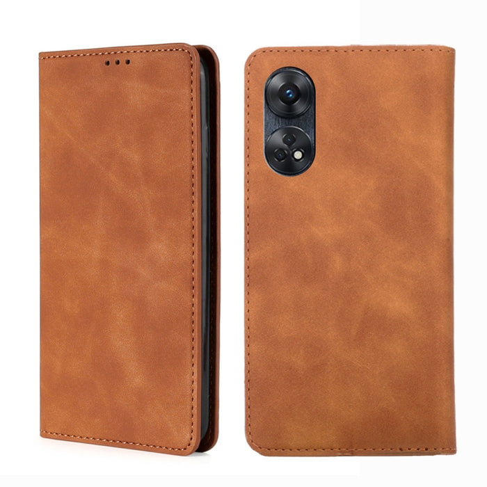 Estuche para teléfono de cuero con tapa horizontal magnética con sensación de piel, For Motorola Moto E13 4G, For OPPO A17k, For OPPO Reno8 T 4G, For Xiaomi Poco X5 Pro / Redmi Note 12 Pro Speed, For Honor X9a 5G