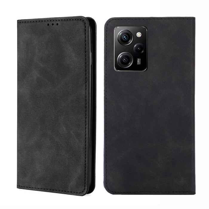 Estuche para teléfono de cuero con tapa horizontal magnética con sensación de piel, For Motorola Moto E13 4G, For OPPO A17k, For OPPO Reno8 T 4G, For Xiaomi Poco X5 Pro / Redmi Note 12 Pro Speed, For Honor X9a 5G