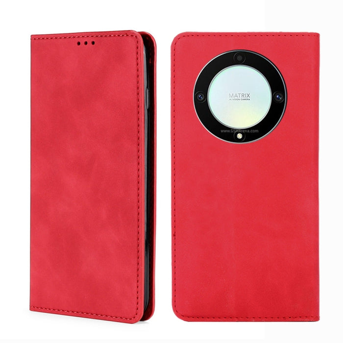 Estuche para teléfono de cuero con tapa horizontal magnética con sensación de piel, For Motorola Moto E13 4G, For OPPO A17k, For OPPO Reno8 T 4G, For Xiaomi Poco X5 Pro / Redmi Note 12 Pro Speed, For Honor X9a 5G