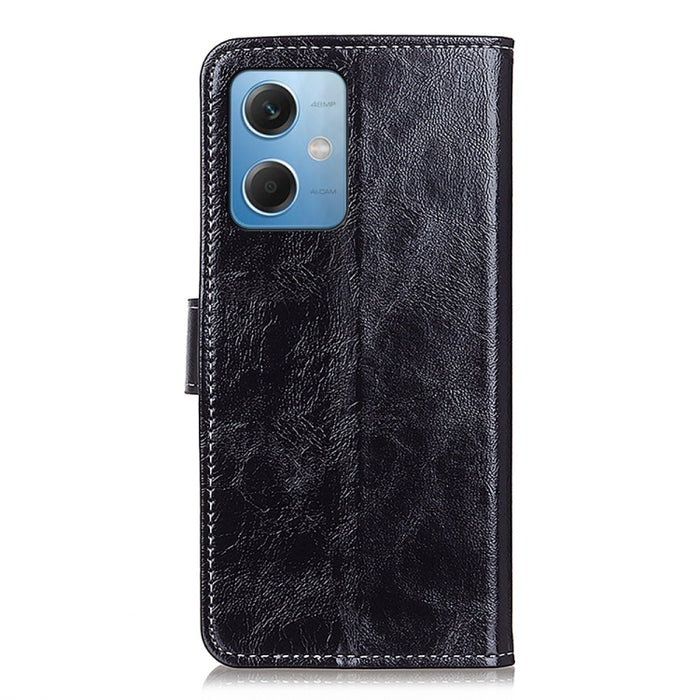 Estuche para teléfono con tapa de cuero con textura de caballo loco retro, For Xiaomi Redmi Note 12 5G, For Xiaomi Redmi Note 12 Pro 5G, For Xiaomi Redmi Note 12 Pro+ 5G