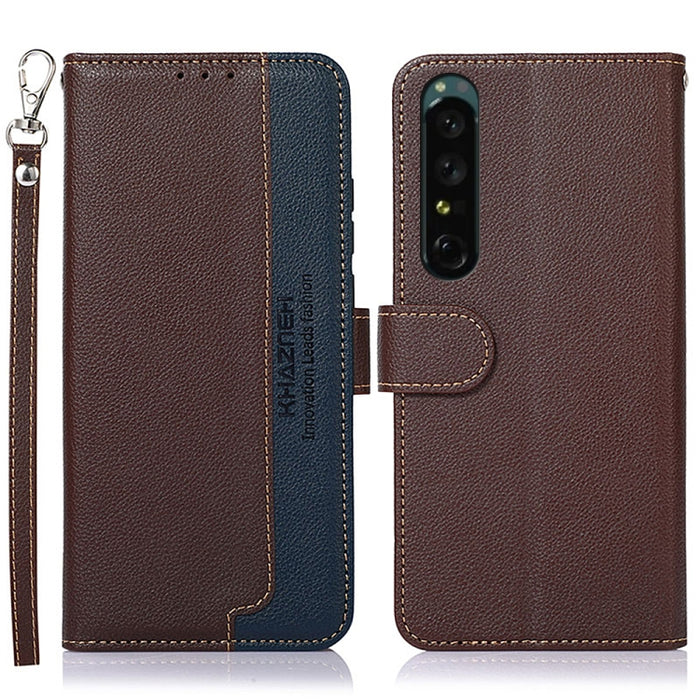 KHAZNEH Estuche para teléfono RFID de cuero con textura de litchi, For OnePlus Ace 2 5G / 11R 5G, For Sony Xperia 1 V, For Sony Xperia 10 V, For Xiaomi Redmi 12C / Redmi 11A