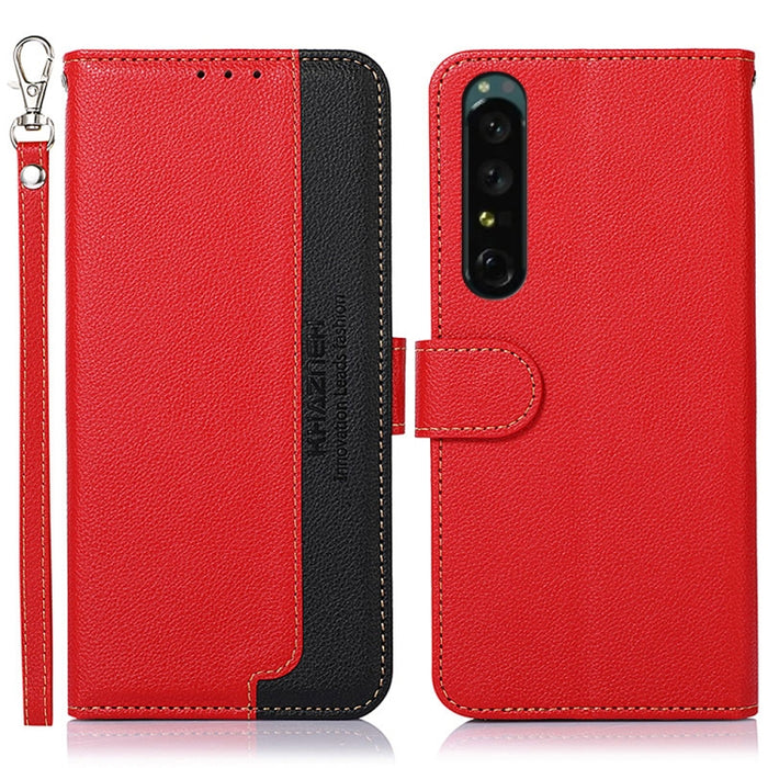 KHAZNEH Estuche para teléfono RFID de cuero con textura de litchi, For OnePlus Ace 2 5G / 11R 5G, For Sony Xperia 1 V, For Sony Xperia 10 V, For Xiaomi Redmi 12C / Redmi 11A
