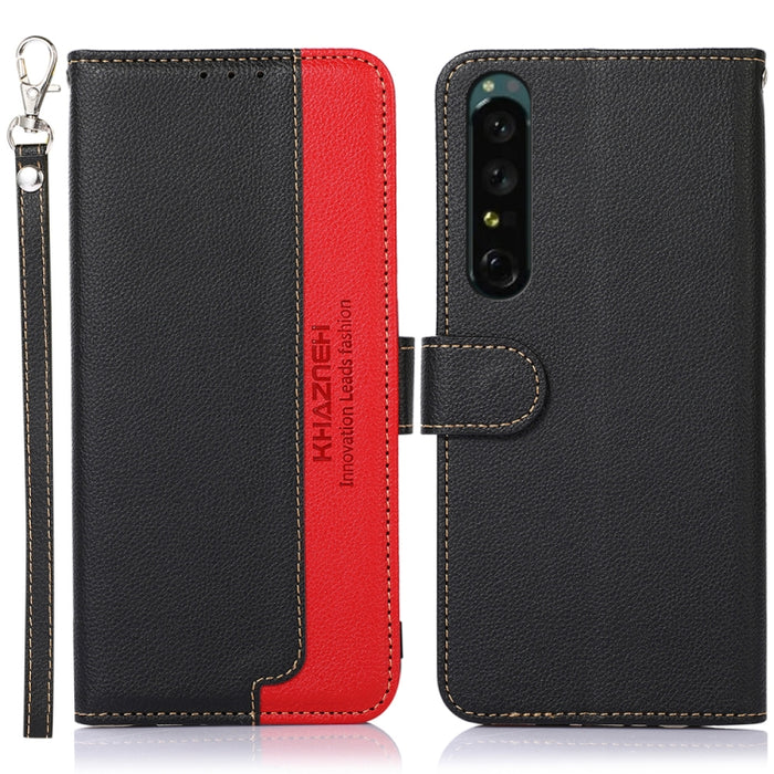 KHAZNEH Estuche para teléfono RFID de cuero con textura de litchi, For OnePlus Ace 2 5G / 11R 5G, For Sony Xperia 1 V, For Sony Xperia 10 V, For Xiaomi Redmi 12C / Redmi 11A