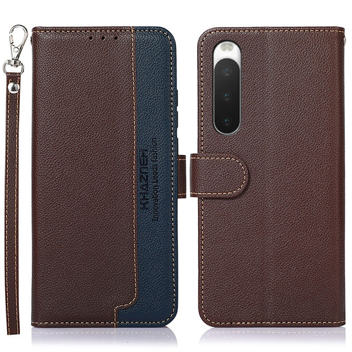KHAZNEH Estuche para teléfono RFID de cuero con textura de litchi, For OnePlus Ace 2 5G / 11R 5G, For Sony Xperia 1 V, For Sony Xperia 10 V, For Xiaomi Redmi 12C / Redmi 11A