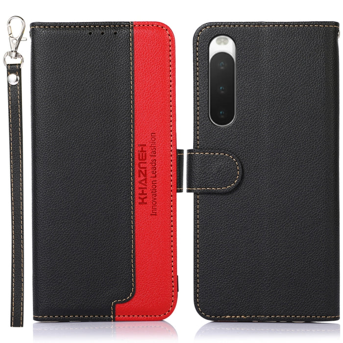 KHAZNEH Estuche para teléfono RFID de cuero con textura de litchi, For OnePlus Ace 2 5G / 11R 5G, For Sony Xperia 1 V, For Sony Xperia 10 V, For Xiaomi Redmi 12C / Redmi 11A