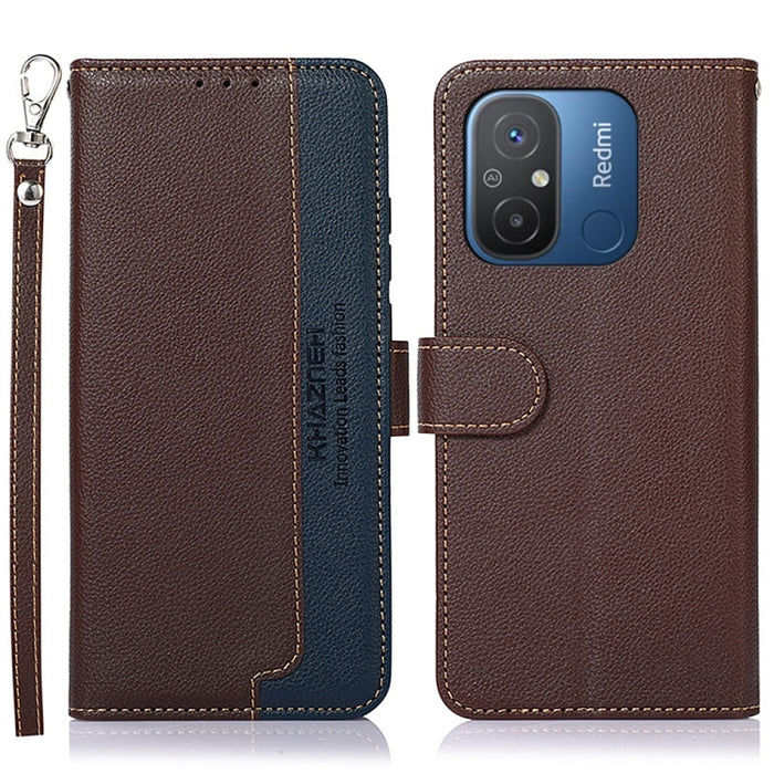 KHAZNEH Estuche para teléfono RFID de cuero con textura de litchi, For OnePlus Ace 2 5G / 11R 5G, For Sony Xperia 1 V, For Sony Xperia 10 V, For Xiaomi Redmi 12C / Redmi 11A