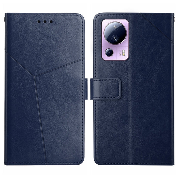 HT01 Estuche para teléfono de cuero con tapa y patrón en forma de Y, For OPPO Reno8 T 5G/A1 Pro 5G, For Xiaomi 13 Lite, For Samsung Galaxy A24 4G