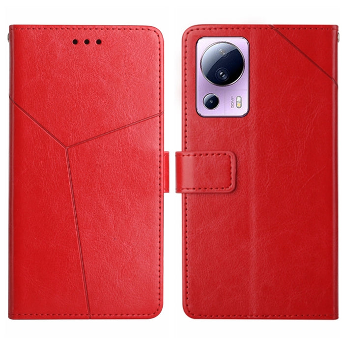 HT01 Estuche para teléfono de cuero con tapa y patrón en forma de Y, For OPPO Reno8 T 5G/A1 Pro 5G, For Xiaomi 13 Lite, For Samsung Galaxy A24 4G