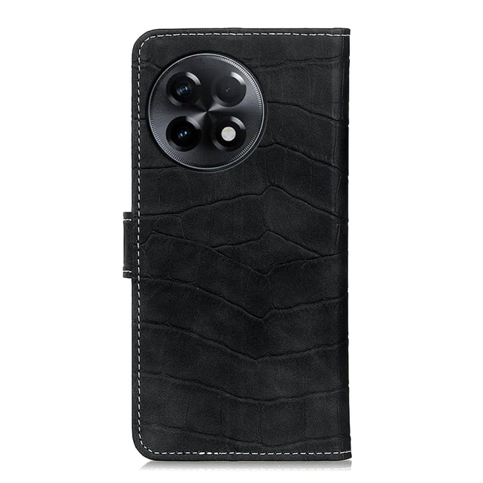 Estuche para teléfono de cuero con textura de cocodrilo, For ZTE Blade A32, For OnePlus Ace 2 5G, For Xiaomi Redmi 11A / 12C