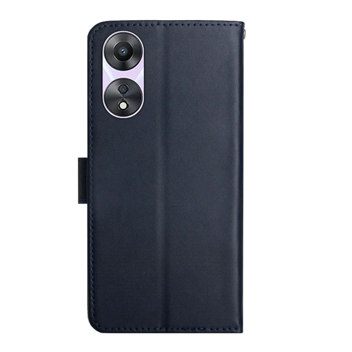 Estuche para teléfono con tapa a prueba de huellas dactilares de cuero genuino, For OPPO Reno8 T 5G/A1 Pro 5G, For Xiaomi 13 Lite, For Samsung Galaxy A24 4G