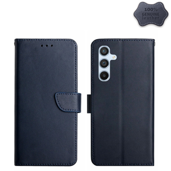 Estuche para teléfono con tapa a prueba de huellas dactilares de cuero genuino, For OPPO Reno8 T 5G/A1 Pro 5G, For Xiaomi 13 Lite, For Samsung Galaxy A24 4G
