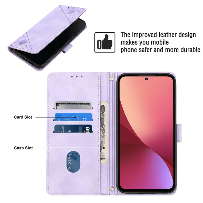Estuche para teléfono de cuero en relieve con tacto de piel, For Xiaomi 12, For Xiaomi 12 Lite, For Xiaomi 12 Pro, For Xiaomi 12 Ultra / 12S Ultra, For Xiaomi Civi 2, For Xiaomi Poco C40, For Xiaomi Poco M4 5G / M5 4G, For Xiaomi Poco M4 Pro 4G        ...