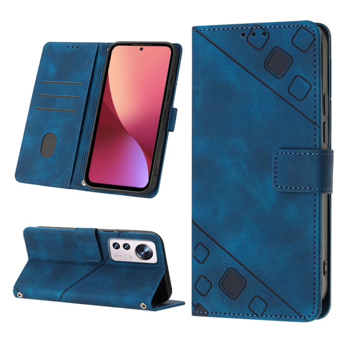Estuche para teléfono de cuero en relieve con tacto de piel, For Xiaomi 12, For Xiaomi 12 Lite, For Xiaomi 12 Pro, For Xiaomi 12 Ultra / 12S Ultra, For Xiaomi Civi 2, For Xiaomi Poco C40, For Xiaomi Poco M4 5G / M5 4G, For Xiaomi Poco M4 Pro 4G        ...