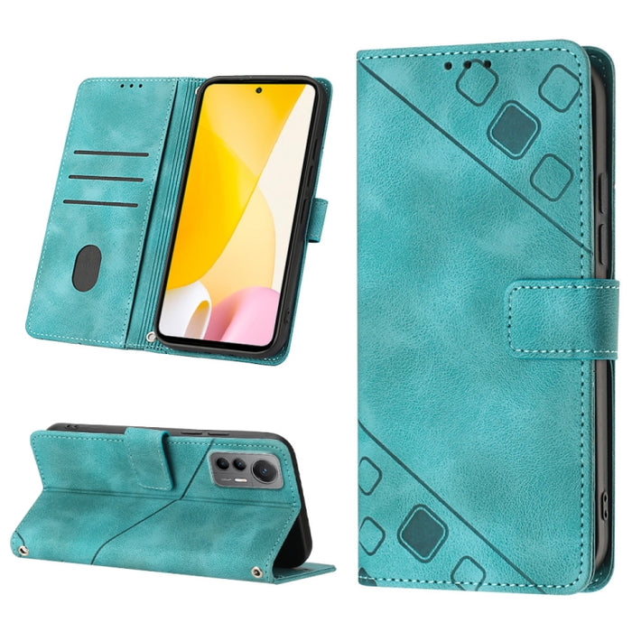 Estuche para teléfono de cuero en relieve con tacto de piel, For Xiaomi 12, For Xiaomi 12 Lite, For Xiaomi 12 Pro, For Xiaomi 12 Ultra / 12S Ultra, For Xiaomi Civi 2, For Xiaomi Poco C40, For Xiaomi Poco M4 5G / M5 4G, For Xiaomi Poco M4 Pro 4G        ...