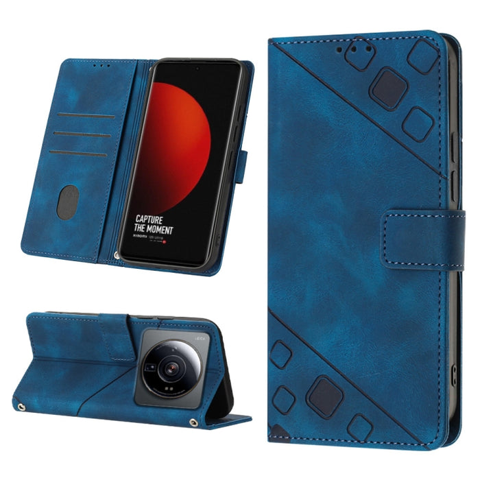 Estuche para teléfono de cuero en relieve con tacto de piel, For Xiaomi 12, For Xiaomi 12 Lite, For Xiaomi 12 Pro, For Xiaomi 12 Ultra / 12S Ultra, For Xiaomi Civi 2, For Xiaomi Poco C40, For Xiaomi Poco M4 5G / M5 4G, For Xiaomi Poco M4 Pro 4G        ...