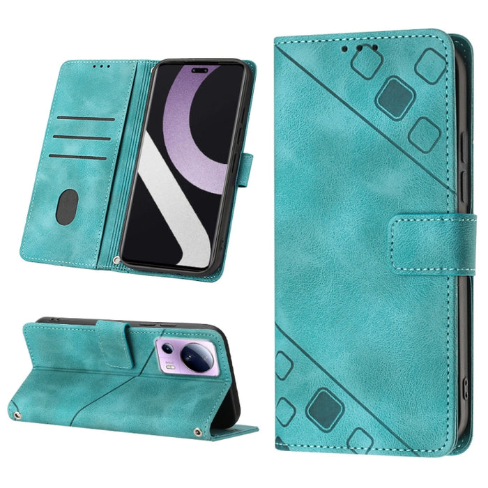 Estuche para teléfono de cuero en relieve con tacto de piel, For Xiaomi 12, For Xiaomi 12 Lite, For Xiaomi 12 Pro, For Xiaomi 12 Ultra / 12S Ultra, For Xiaomi Civi 2, For Xiaomi Poco C40, For Xiaomi Poco M4 5G / M5 4G, For Xiaomi Poco M4 Pro 4G        ...