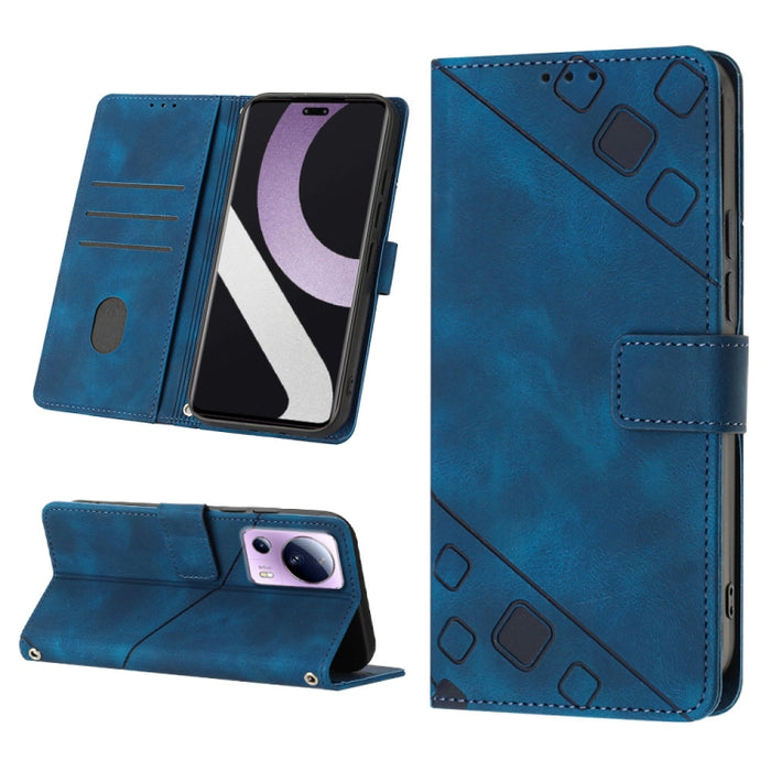 Estuche para teléfono de cuero en relieve con tacto de piel, For Xiaomi 12, For Xiaomi 12 Lite, For Xiaomi 12 Pro, For Xiaomi 12 Ultra / 12S Ultra, For Xiaomi Civi 2, For Xiaomi Poco C40, For Xiaomi Poco M4 5G / M5 4G, For Xiaomi Poco M4 Pro 4G        ...