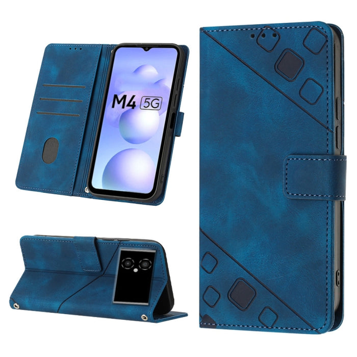 Estuche para teléfono de cuero en relieve con tacto de piel, For Xiaomi 12, For Xiaomi 12 Lite, For Xiaomi 12 Pro, For Xiaomi 12 Ultra / 12S Ultra, For Xiaomi Civi 2, For Xiaomi Poco C40, For Xiaomi Poco M4 5G / M5 4G, For Xiaomi Poco M4 Pro 4G        ...