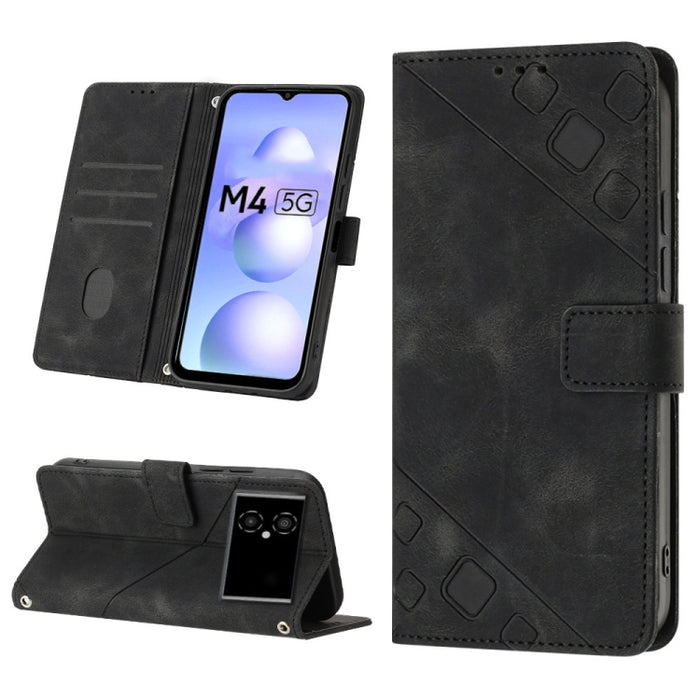 Estuche para teléfono de cuero en relieve con tacto de piel, For Xiaomi 12, For Xiaomi 12 Lite, For Xiaomi 12 Pro, For Xiaomi 12 Ultra / 12S Ultra, For Xiaomi Civi 2, For Xiaomi Poco C40, For Xiaomi Poco M4 5G / M5 4G, For Xiaomi Poco M4 Pro 4G        ...