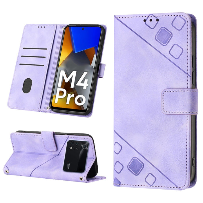 Estuche para teléfono de cuero en relieve con tacto de piel, For Xiaomi 12, For Xiaomi 12 Lite, For Xiaomi 12 Pro, For Xiaomi 12 Ultra / 12S Ultra, For Xiaomi Civi 2, For Xiaomi Poco C40, For Xiaomi Poco M4 5G / M5 4G, For Xiaomi Poco M4 Pro 4G        ...