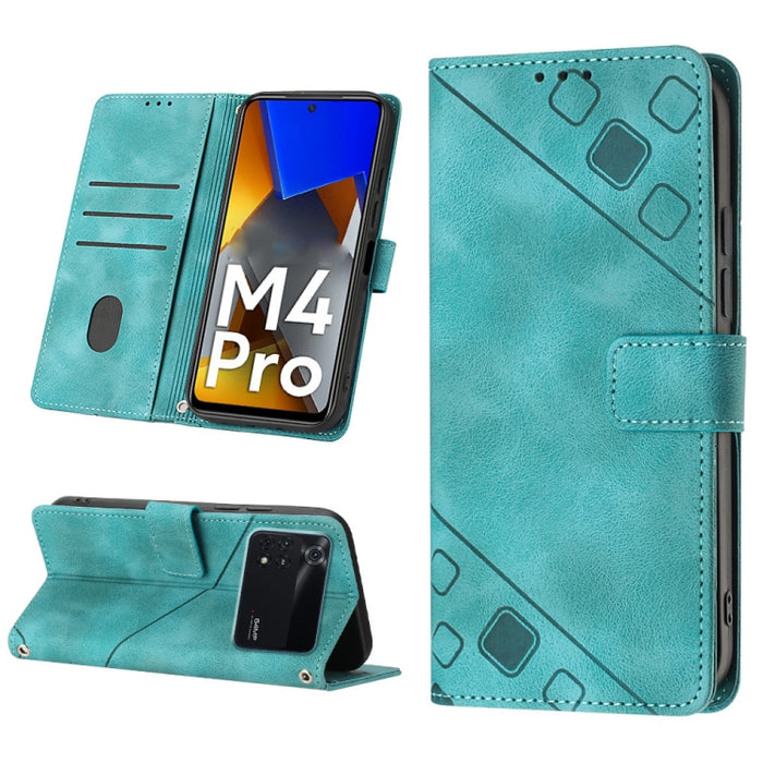 Estuche para teléfono de cuero en relieve con tacto de piel, For Xiaomi 12, For Xiaomi 12 Lite, For Xiaomi 12 Pro, For Xiaomi 12 Ultra / 12S Ultra, For Xiaomi Civi 2, For Xiaomi Poco C40, For Xiaomi Poco M4 5G / M5 4G, For Xiaomi Poco M4 Pro 4G        ...