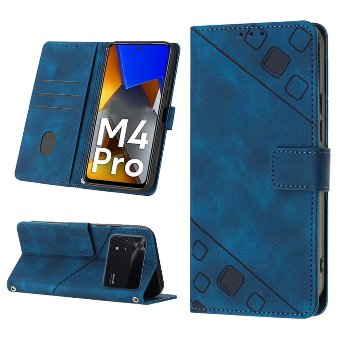Estuche para teléfono de cuero en relieve con tacto de piel, For Xiaomi 12, For Xiaomi 12 Lite, For Xiaomi 12 Pro, For Xiaomi 12 Ultra / 12S Ultra, For Xiaomi Civi 2, For Xiaomi Poco C40, For Xiaomi Poco M4 5G / M5 4G, For Xiaomi Poco M4 Pro 4G        ...
