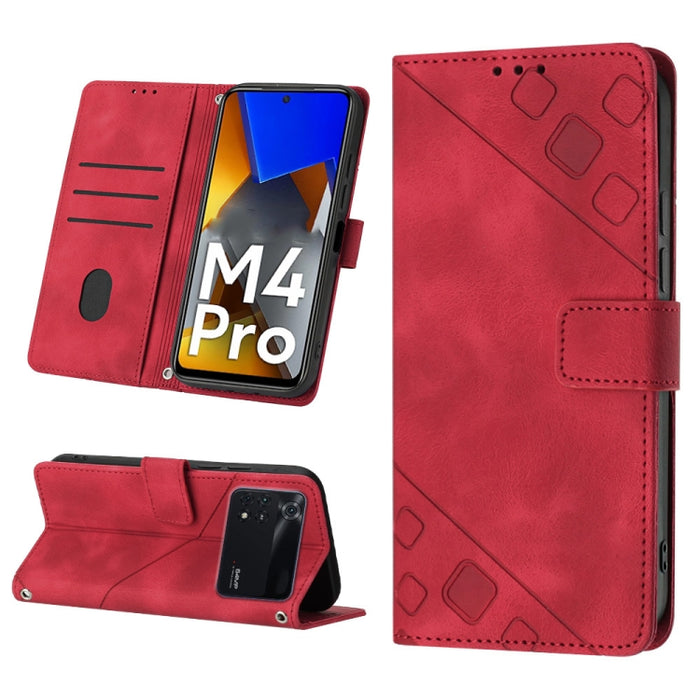 Estuche para teléfono de cuero en relieve con tacto de piel, For Xiaomi 12, For Xiaomi 12 Lite, For Xiaomi 12 Pro, For Xiaomi 12 Ultra / 12S Ultra, For Xiaomi Civi 2, For Xiaomi Poco C40, For Xiaomi Poco M4 5G / M5 4G, For Xiaomi Poco M4 Pro 4G        ...
