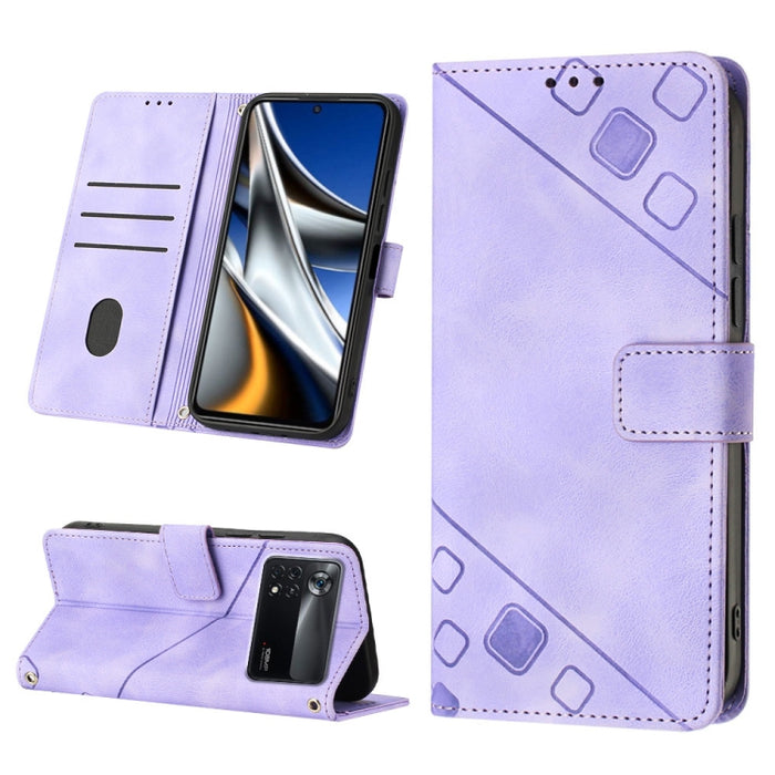 Estuche para teléfono de cuero en relieve con tacto de piel, For Xiaomi 12, For Xiaomi 12 Lite, For Xiaomi 12 Pro, For Xiaomi 12 Ultra / 12S Ultra, For Xiaomi Civi 2, For Xiaomi Poco C40, For Xiaomi Poco M4 5G / M5 4G, For Xiaomi Poco M4 Pro 4G        ...