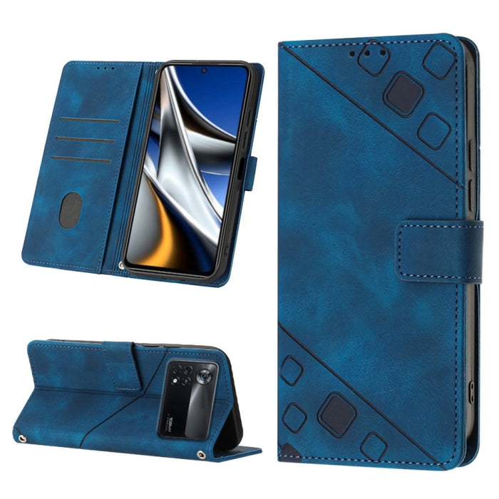 Estuche para teléfono de cuero en relieve con tacto de piel, For Xiaomi 12, For Xiaomi 12 Lite, For Xiaomi 12 Pro, For Xiaomi 12 Ultra / 12S Ultra, For Xiaomi Civi 2, For Xiaomi Poco C40, For Xiaomi Poco M4 5G / M5 4G, For Xiaomi Poco M4 Pro 4G        ...