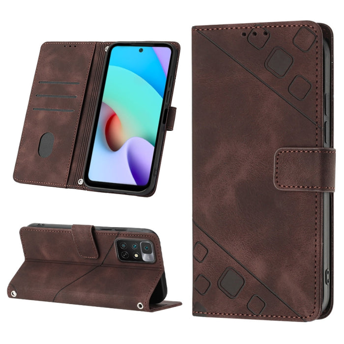 Estuche para teléfono de cuero en relieve con tacto de piel, For Xiaomi 12, For Xiaomi 12 Lite, For Xiaomi 12 Pro, For Xiaomi 12 Ultra / 12S Ultra, For Xiaomi Civi 2, For Xiaomi Poco C40, For Xiaomi Poco M4 5G / M5 4G, For Xiaomi Poco M4 Pro 4G        ...