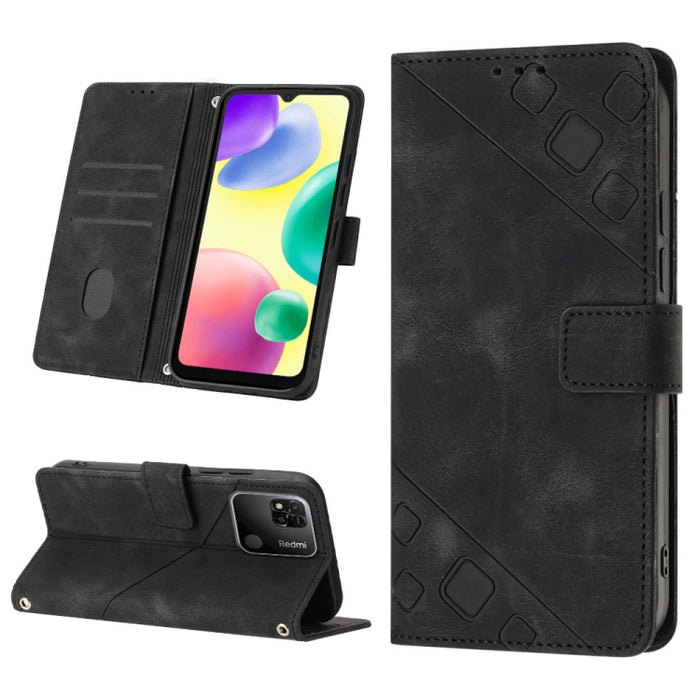 Estuche para teléfono de cuero en relieve con tacto de piel, For Xiaomi 12, For Xiaomi 12 Lite, For Xiaomi 12 Pro, For Xiaomi 12 Ultra / 12S Ultra, For Xiaomi Civi 2, For Xiaomi Poco C40, For Xiaomi Poco M4 5G / M5 4G, For Xiaomi Poco M4 Pro 4G        ...
