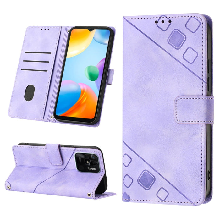 Estuche para teléfono de cuero en relieve con tacto de piel, For Xiaomi 12, For Xiaomi 12 Lite, For Xiaomi 12 Pro, For Xiaomi 12 Ultra / 12S Ultra, For Xiaomi Civi 2, For Xiaomi Poco C40, For Xiaomi Poco M4 5G / M5 4G, For Xiaomi Poco M4 Pro 4G        ...