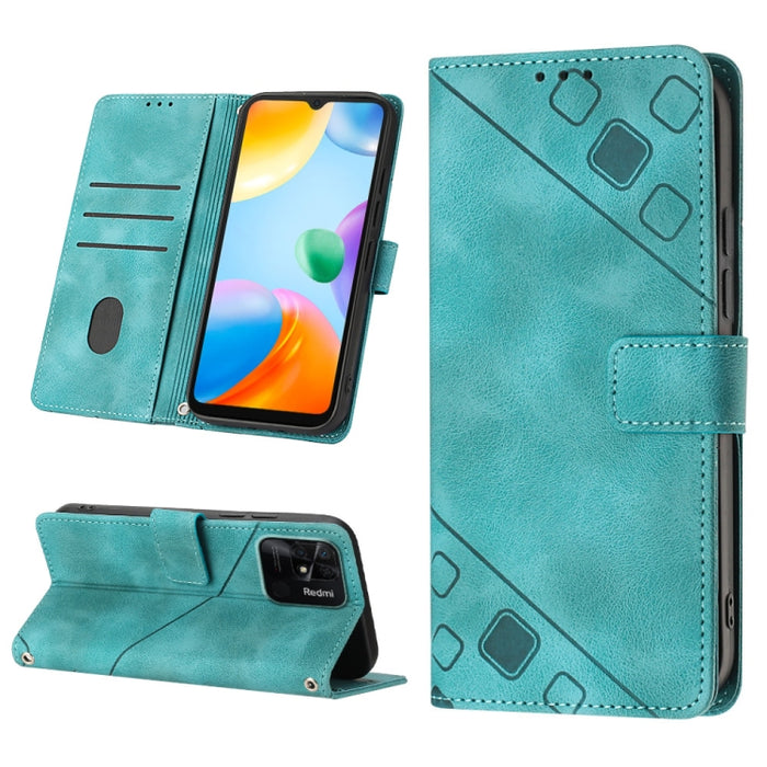 Estuche para teléfono de cuero en relieve con tacto de piel, For Xiaomi 12, For Xiaomi 12 Lite, For Xiaomi 12 Pro, For Xiaomi 12 Ultra / 12S Ultra, For Xiaomi Civi 2, For Xiaomi Poco C40, For Xiaomi Poco M4 5G / M5 4G, For Xiaomi Poco M4 Pro 4G        ...