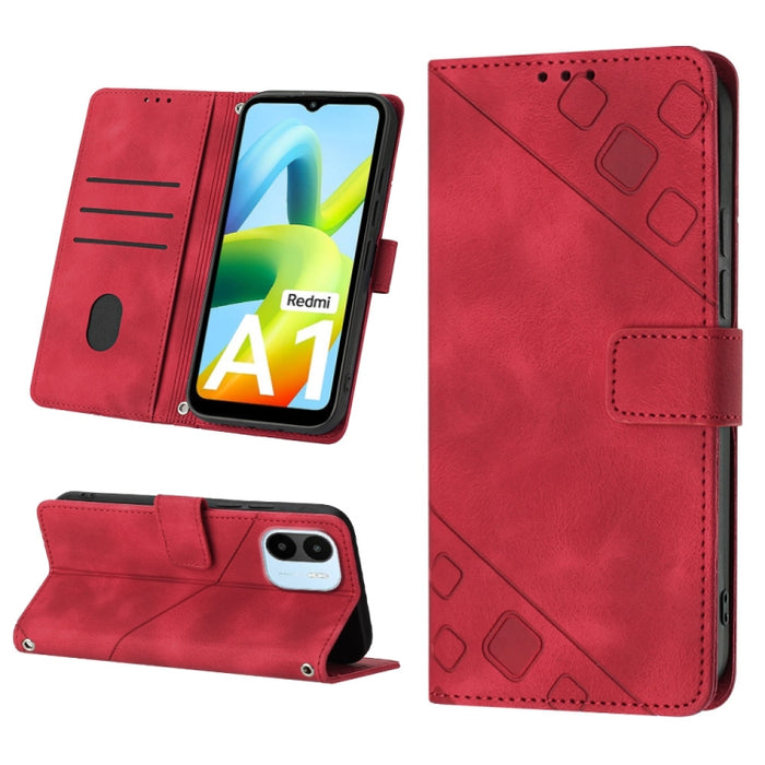 Estuche para teléfono de cuero en relieve con tacto de piel, For Xiaomi 12, For Xiaomi 12 Lite, For Xiaomi 12 Pro, For Xiaomi 12 Ultra / 12S Ultra, For Xiaomi Civi 2, For Xiaomi Poco C40, For Xiaomi Poco M4 5G / M5 4G, For Xiaomi Poco M4 Pro 4G        ...