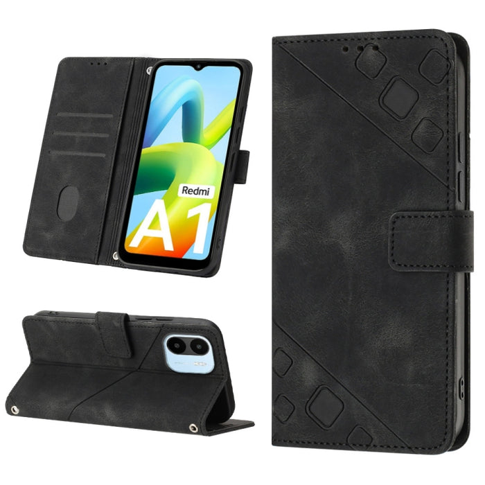 Estuche para teléfono de cuero en relieve con tacto de piel, For Xiaomi 12, For Xiaomi 12 Lite, For Xiaomi 12 Pro, For Xiaomi 12 Ultra / 12S Ultra, For Xiaomi Civi 2, For Xiaomi Poco C40, For Xiaomi Poco M4 5G / M5 4G, For Xiaomi Poco M4 Pro 4G        ...