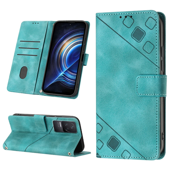 Estuche para teléfono de cuero en relieve con tacto de piel, For Xiaomi 12, For Xiaomi 12 Lite, For Xiaomi 12 Pro, For Xiaomi 12 Ultra / 12S Ultra, For Xiaomi Civi 2, For Xiaomi Poco C40, For Xiaomi Poco M4 5G / M5 4G, For Xiaomi Poco M4 Pro 4G        ...