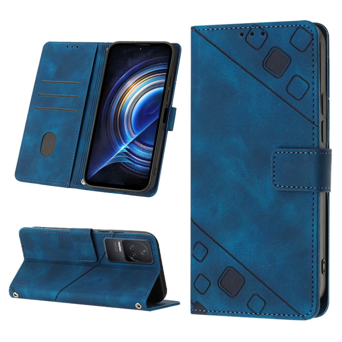 Estuche para teléfono de cuero en relieve con tacto de piel, For Xiaomi 12, For Xiaomi 12 Lite, For Xiaomi 12 Pro, For Xiaomi 12 Ultra / 12S Ultra, For Xiaomi Civi 2, For Xiaomi Poco C40, For Xiaomi Poco M4 5G / M5 4G, For Xiaomi Poco M4 Pro 4G        ...