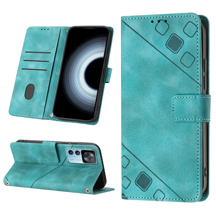 Estuche para teléfono de cuero en relieve con tacto de piel, For Xiaomi 12, For Xiaomi 12 Lite, For Xiaomi 12 Pro, For Xiaomi 12 Ultra / 12S Ultra, For Xiaomi Civi 2, For Xiaomi Poco C40, For Xiaomi Poco M4 5G / M5 4G, For Xiaomi Poco M4 Pro 4G        ...
