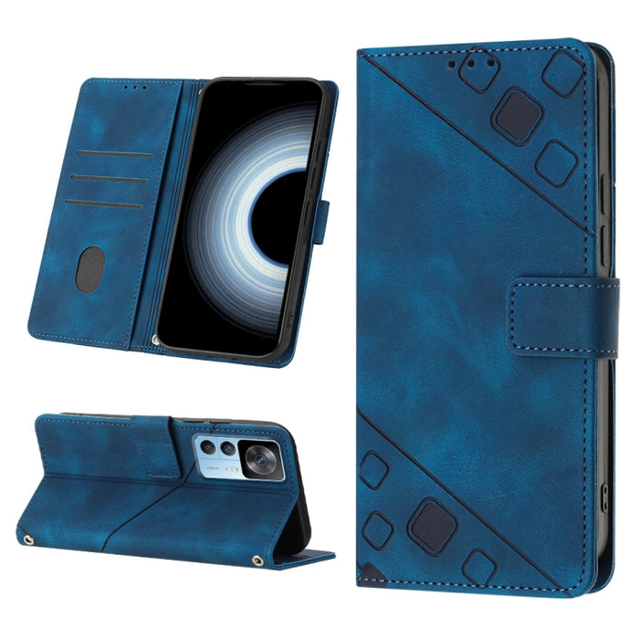 Estuche para teléfono de cuero en relieve con tacto de piel, For Xiaomi 12, For Xiaomi 12 Lite, For Xiaomi 12 Pro, For Xiaomi 12 Ultra / 12S Ultra, For Xiaomi Civi 2, For Xiaomi Poco C40, For Xiaomi Poco M4 5G / M5 4G, For Xiaomi Poco M4 Pro 4G        ...