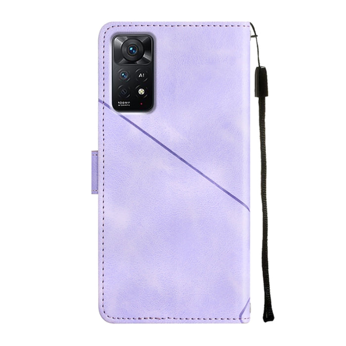 Estuche para teléfono de cuero en relieve con tacto de piel, For Xiaomi Redmi Note 11 Pro 5G / 4G, For Xiaomi Redmi Note 11s / 11 4G, For Xiaomi Redmi Note 11T Pro 5G / 11T Pro+ 5G
