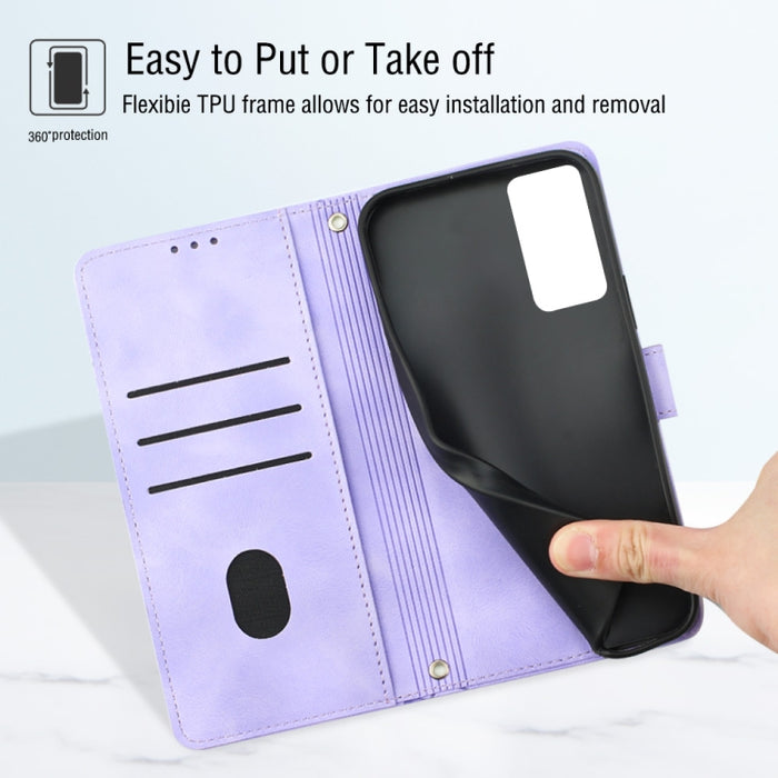 Estuche para teléfono de cuero en relieve con tacto de piel, For Xiaomi Redmi Note 11 Pro 5G / 4G, For Xiaomi Redmi Note 11s / 11 4G, For Xiaomi Redmi Note 11T Pro 5G / 11T Pro+ 5G