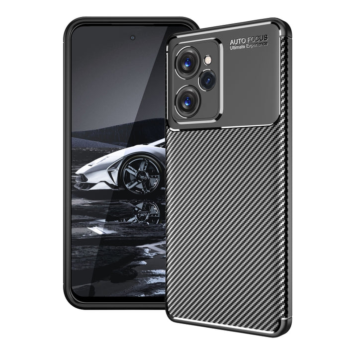 Funda de teléfono TPU a prueba de golpes con textura de fibra de carbono, For Samsung Galaxy A24 4G, For Xiaomi Redmi Note 12 Pro Speed