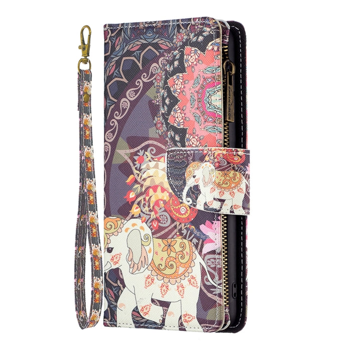 Estuche de cuero para teléfono con cremallera y patrón de dibujo coloreado, For Xiaomi 13 Lite / Civi 2