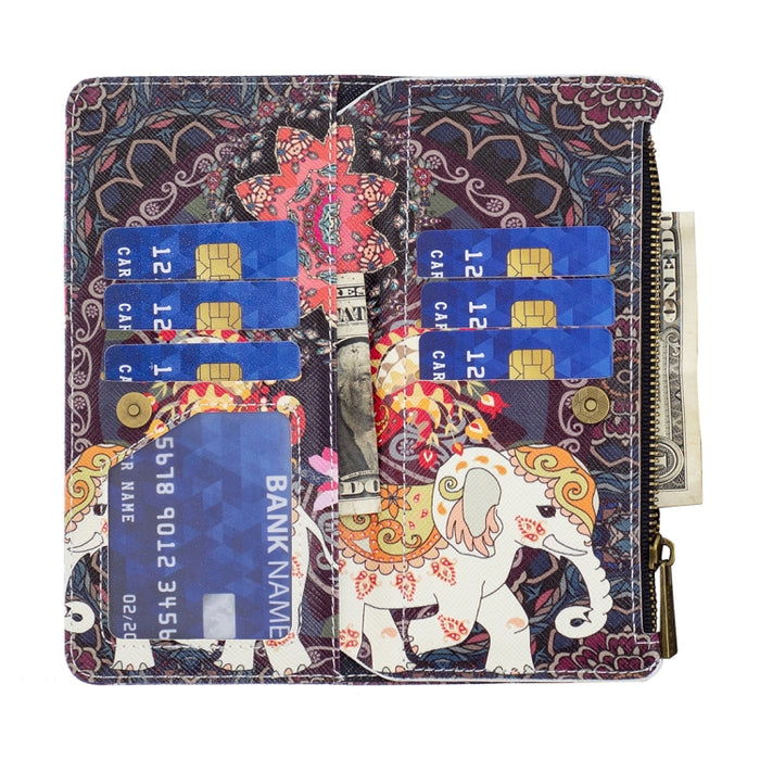 Estuche de cuero para teléfono con cremallera y patrón de dibujo coloreado, For Xiaomi 13 Lite / Civi 2