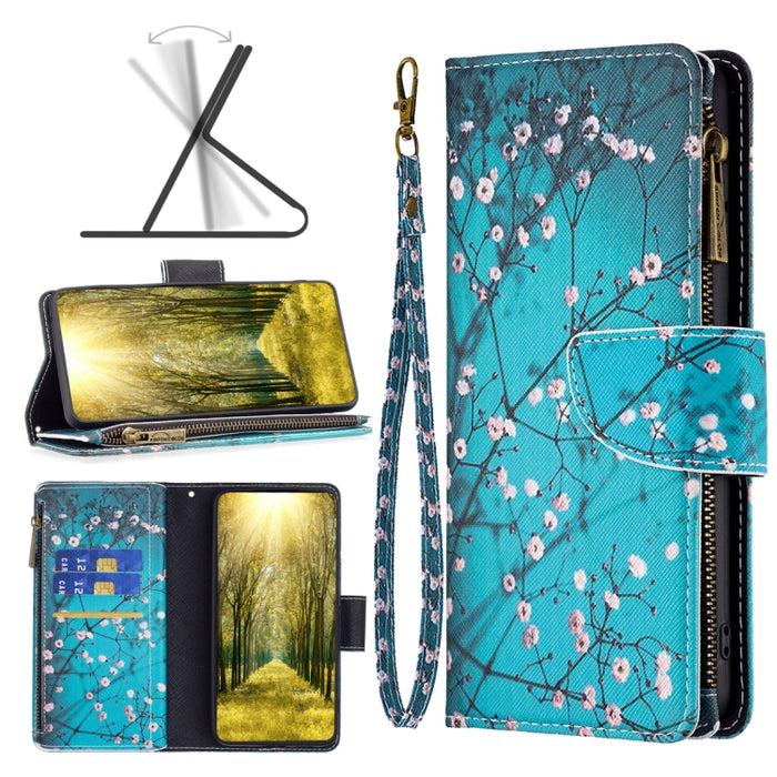 Estuche de cuero para teléfono con cremallera y patrón de dibujo coloreado, For Xiaomi 13 Lite / Civi 2